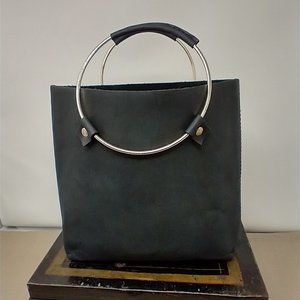 TRIBE ALIVE BLACK LEATHER MINI TOTE/HANDBAG